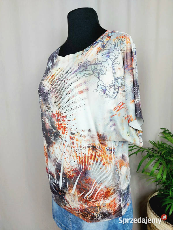 Bluzka damska kimonowa krótki rękaw batwing z Rozmiar 38(M) sprzedam