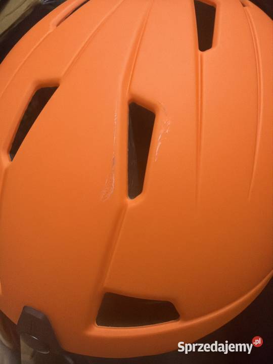 Kask narciarski LIXADA z szybą pomarańczowy Rudna