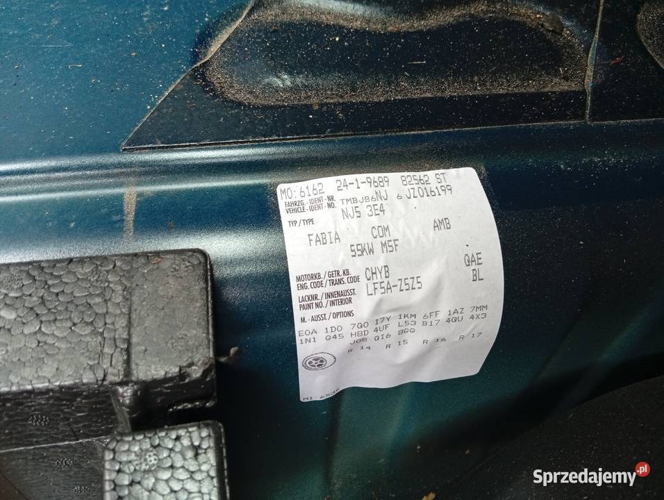 SKODA FABIA 10 LPG kombi75 Fabia mazowieckie