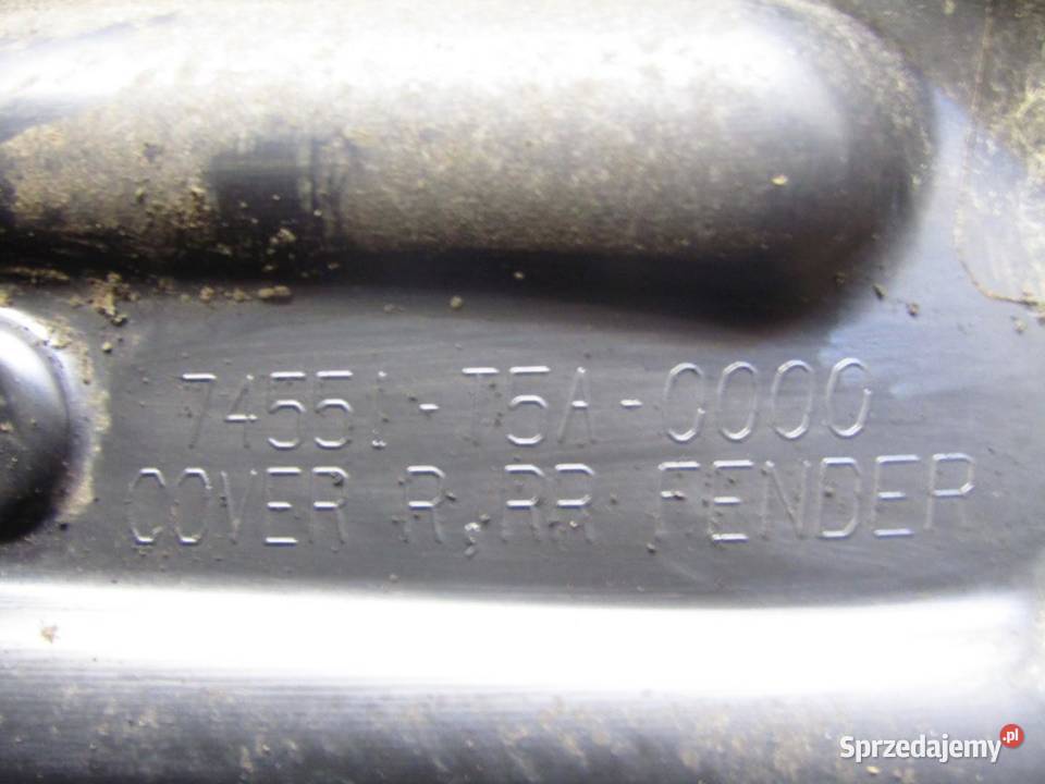 OSŁONA BŁOTNIKA PRAWY TYŁ TYLNA HONDA JAZZ IV