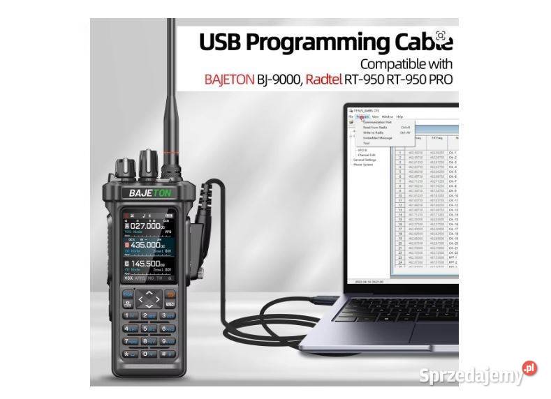 Kabel do Programowania Radiotelefonu Baofeng CB radia Płońsk