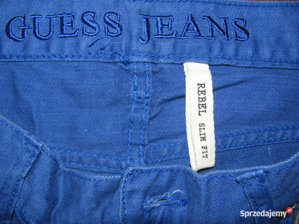 spodnie niebieskie GUESS JEANS REBEL SLIM FIT 44 Zamość