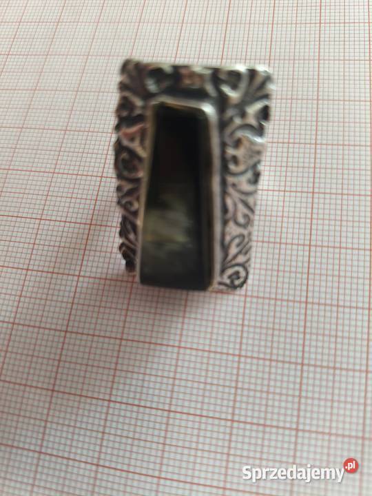 Pierścionek z Bursztynu srebro podlaskie Białystok