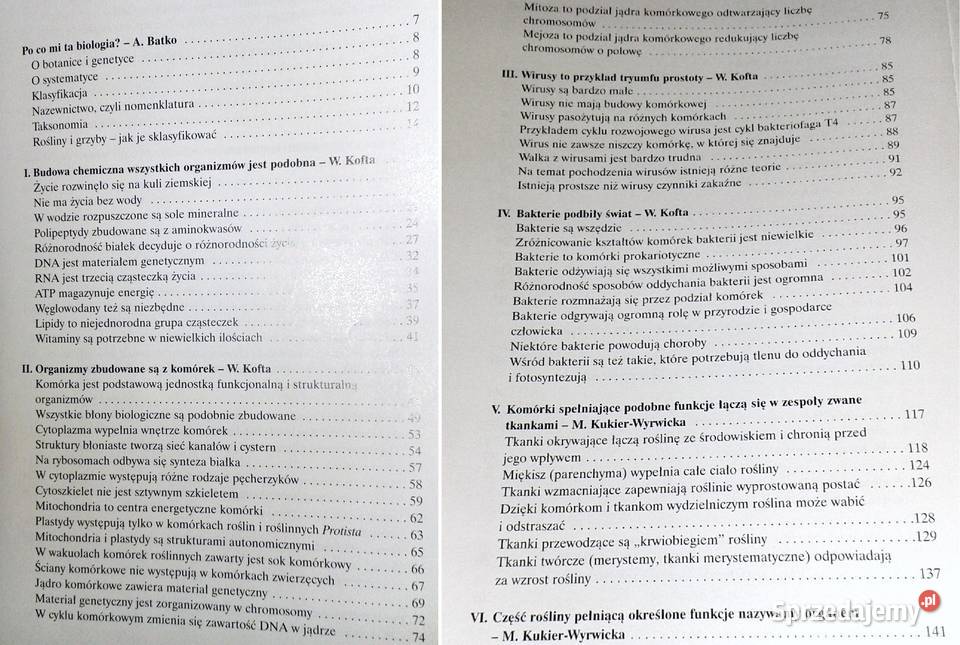 Botanika i biologia komórki Andrzej Batko W Pozostałe Chełm