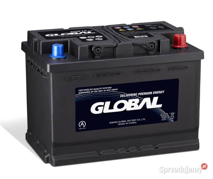 Akumulator 70Ah 760A Global AGM STARTSTOP Kościerzyna