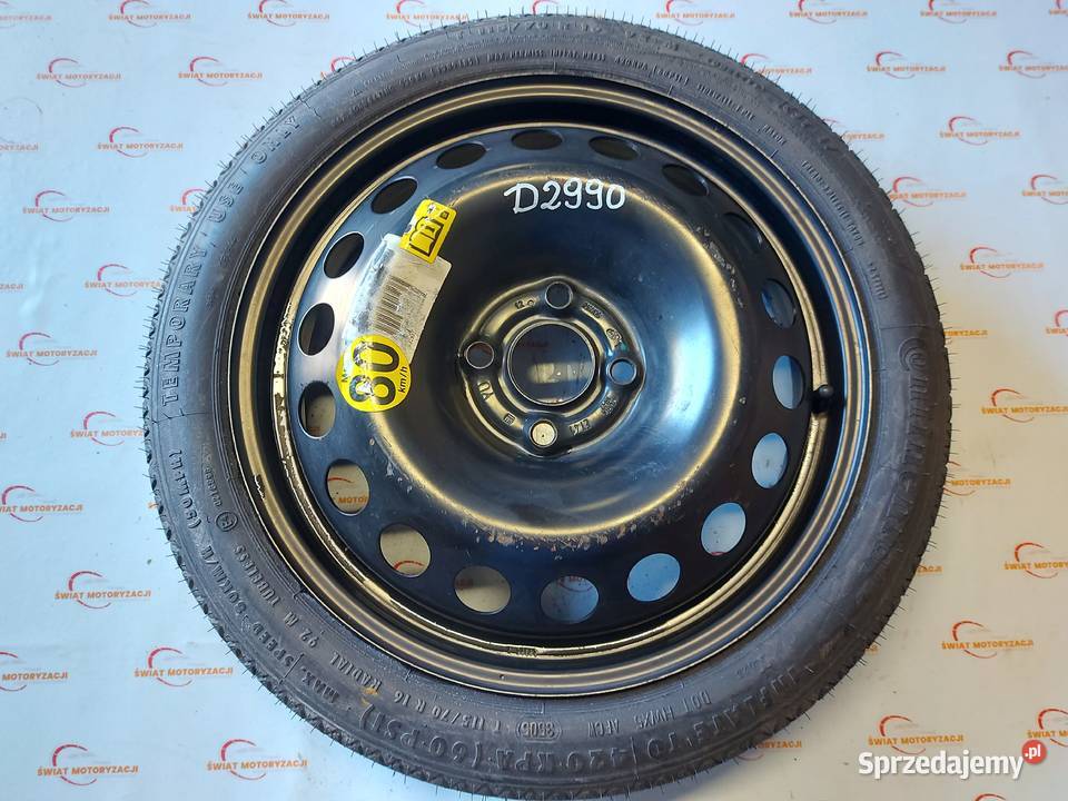 OPEL ASTRA H koło dojazdowe 1157016 92M 4x100