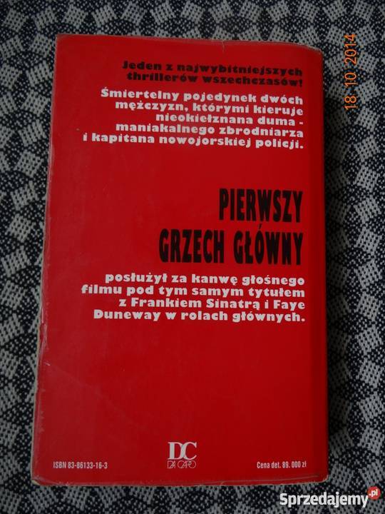 Pierwszy grzech główny Lawrence Sanders mazowieckie Warszawa sprzedam