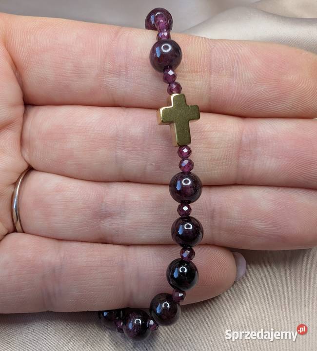 Bransoletka różaniec z kamieni naturalnych Lipno