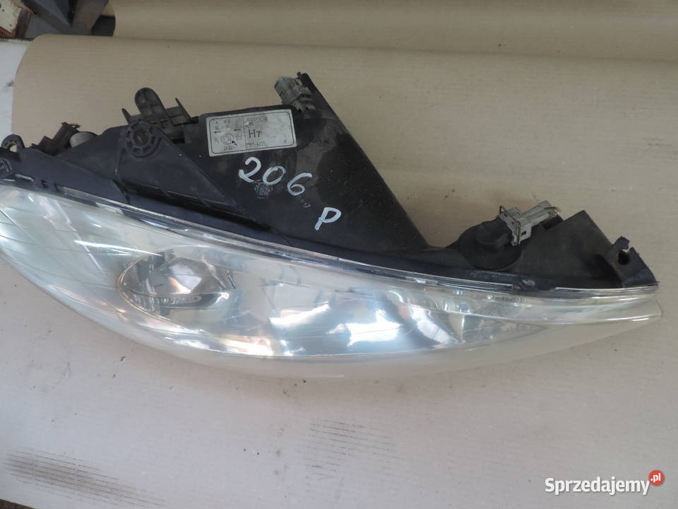Reflektor Lampa Prawy Przód Peugeot 206 lampy przednie Nowy Sącz