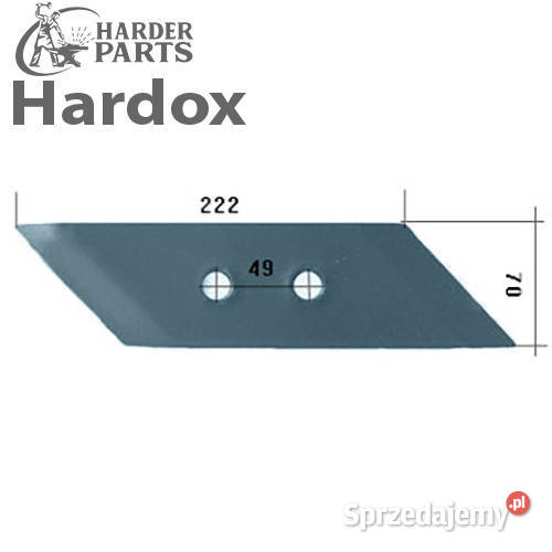 Dłuto 100hektarów HARDOX 24105L części do pługa Suwałki