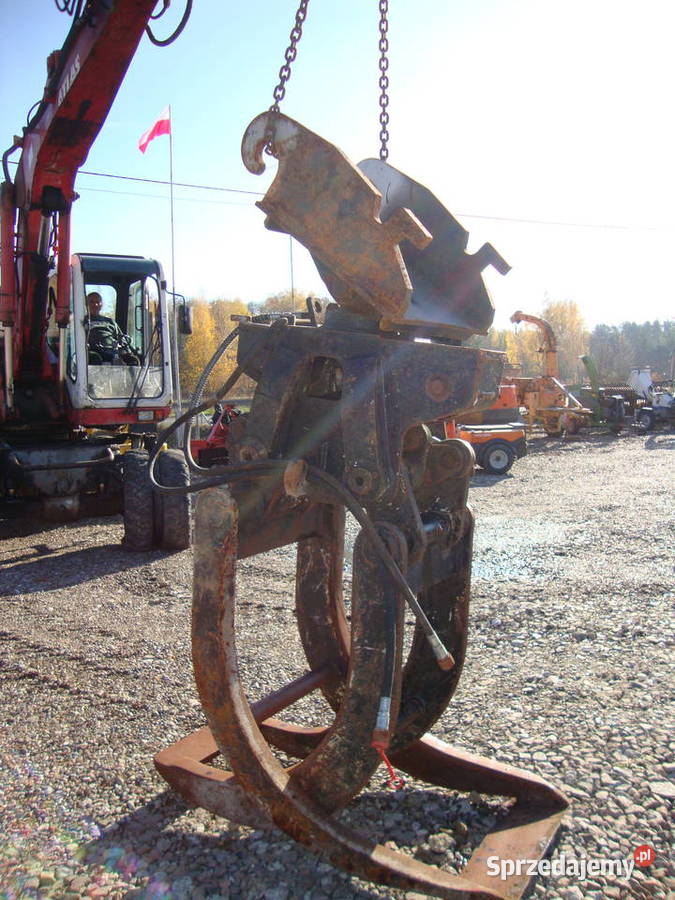 chwytak do drewna kłód bali chwytak leśny