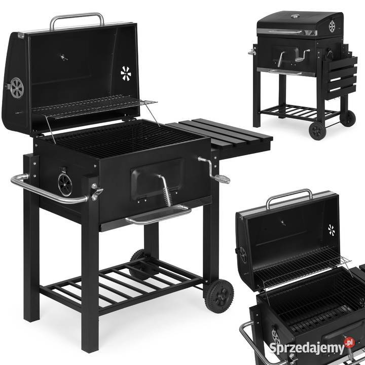 Grill węglowy duży ogrodowy z pokrywą termometr Smogorzów