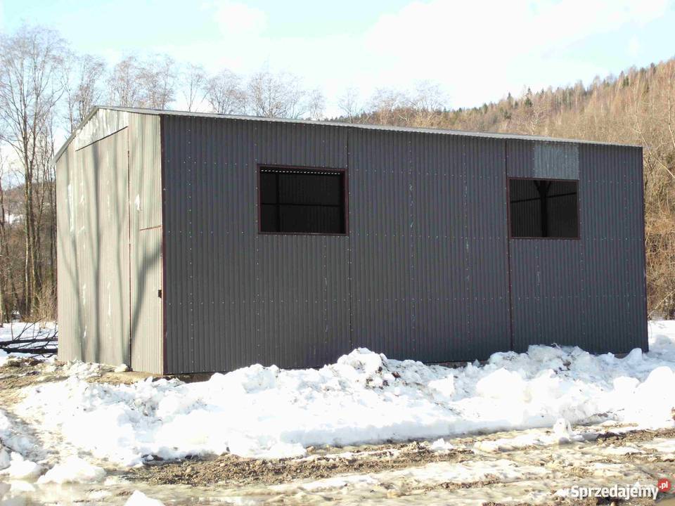 Garaż Blaszany 6x10 Bramy 45 m Profil zamknięty Krosno sprzedam