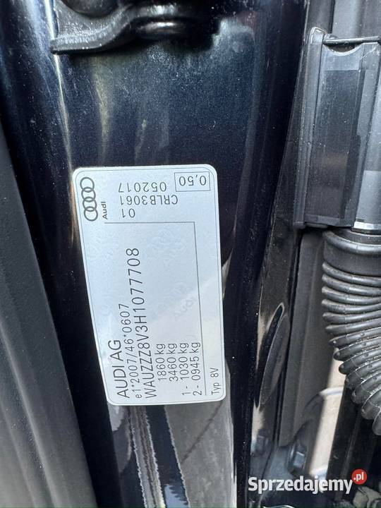 Audi a3 Rok produkcji 2017 Samochody osobowe Czajków sprzedam