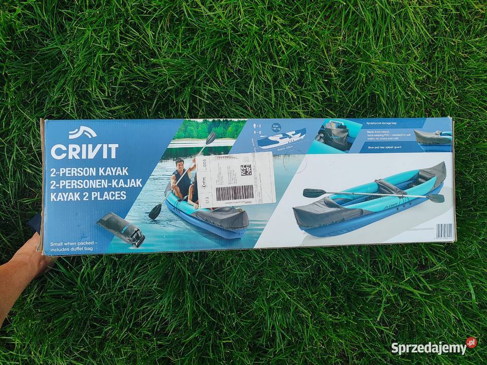 NOWY CRIVIT Kajak dmuchany 2osobowy 325 komplet Rumia