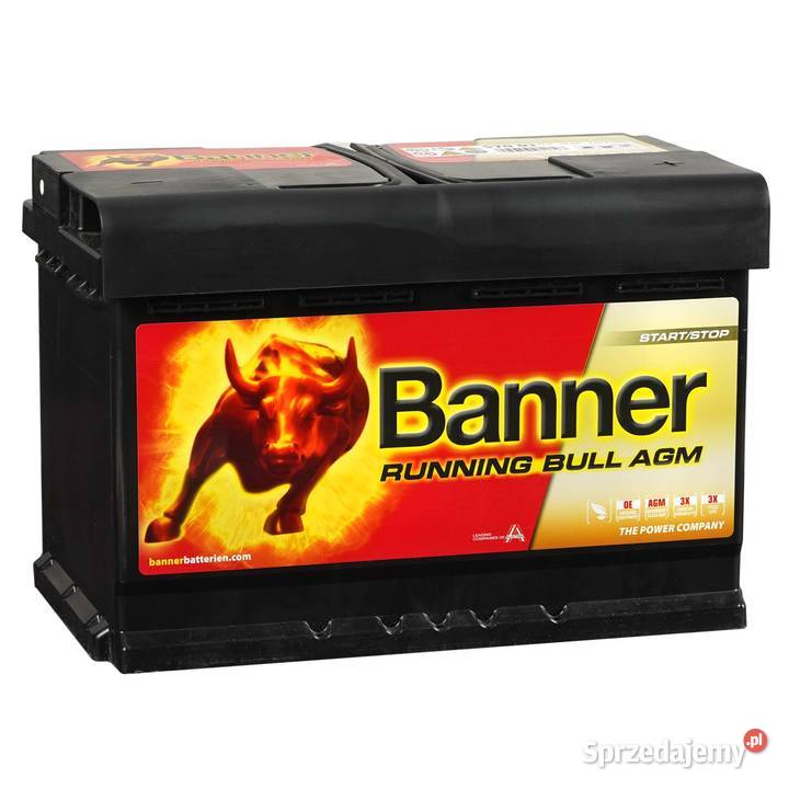 Akumulator Banner Running Bull AGM 70Ah 720A 570 Części samochodowe Piotrków Trybunalski