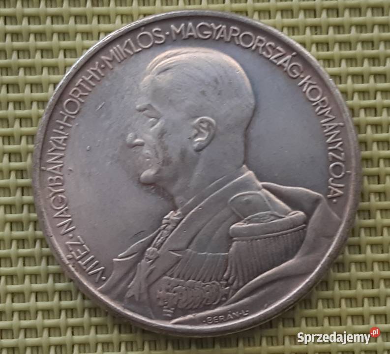 MonetaNumizmatKopia 5 PENGO 1939 ADMIRAŁ HORTHY
