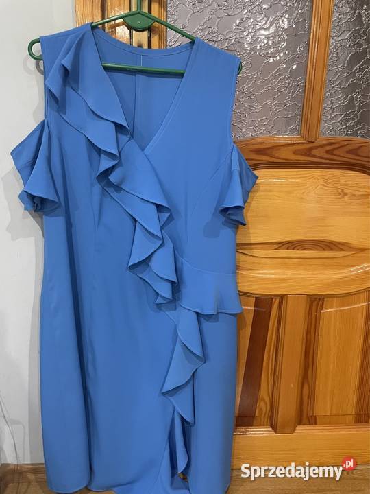 Piękna sukienka z falbanką XL idealna na różne Czaniec