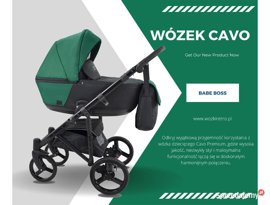 Wózek Dziecięcy Cavo Premium Wielofunkcyjny 4w1 14kg wielkopolskie Poznań sprzedam