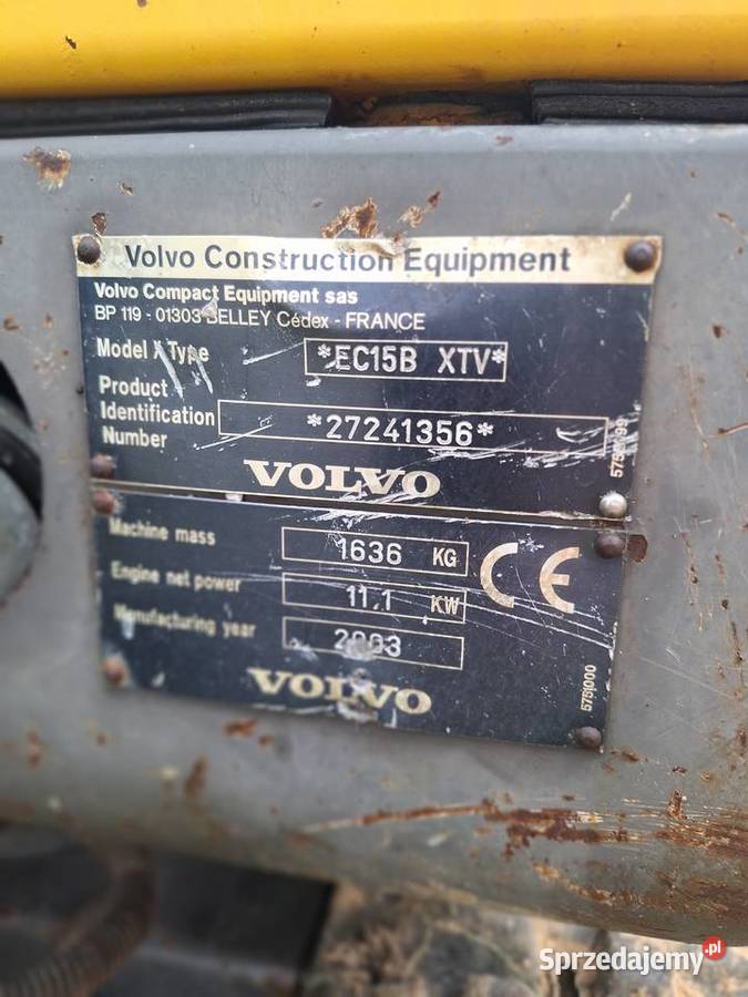 Minikoparka Volvo Mińsk Mazowiecki