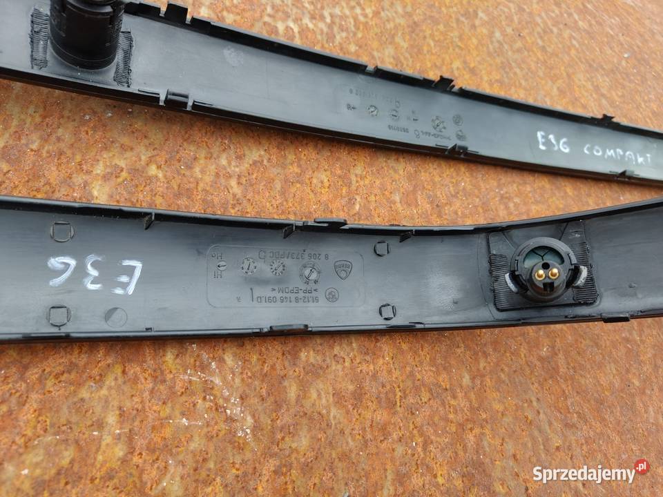 Bmw e36 compakt pdc listwy zderzaka tylnego Aleksandrów Łódzki