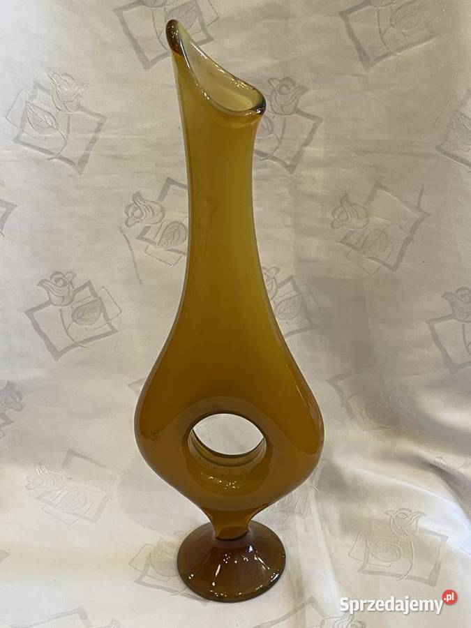 Wazon KIS z PRL szkło artystyczne Kraków