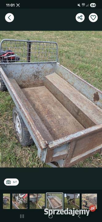 Quad 110 31 z przyczepką i spychem Dąbrowa Białostocka