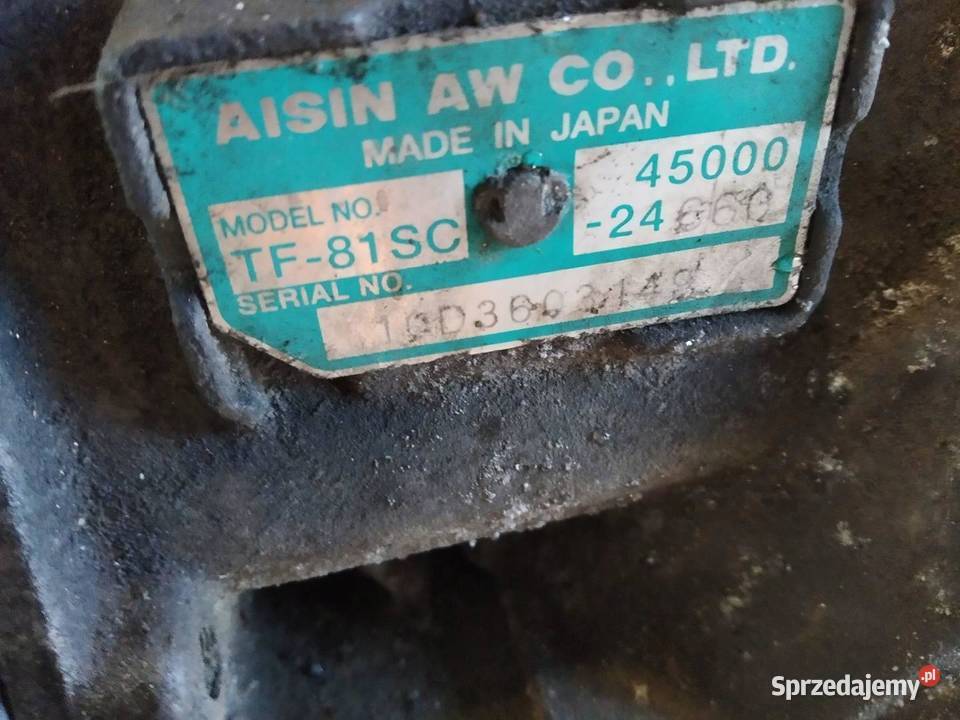 SKRZYNIA BIEGÓW AUTOMATYCZNA TF81SC 4500024660 sprzedam