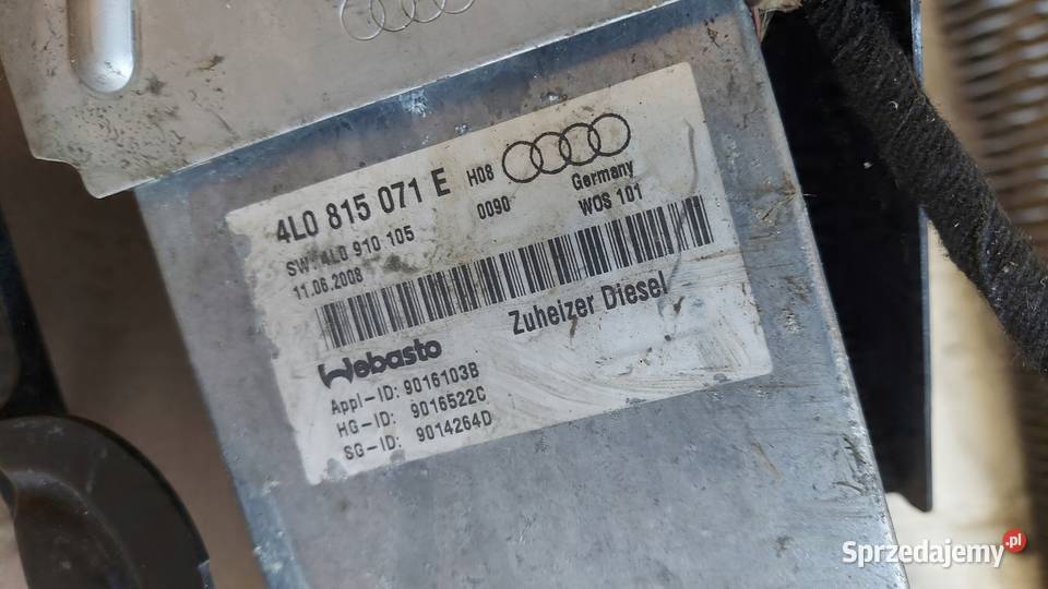OGRZEWANIE POSTOJOWE WEBASTO AUDI Q7 4L Międzychód