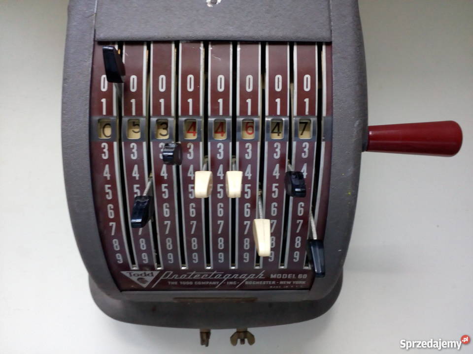 Stara maszyna licząca PROTECOGRAPH Antyki, Sztuka, Kolekcje Rzeszów