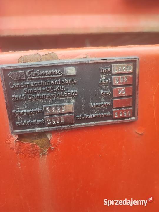 Grimme lk650 sprzedam