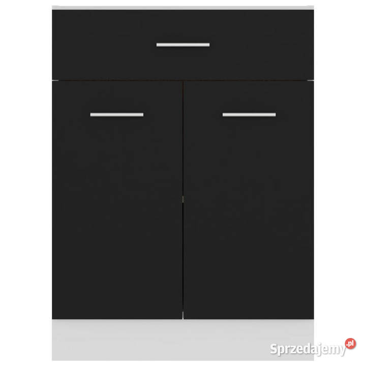 Szafka z szufladą czarna 60x46x815 WM801229