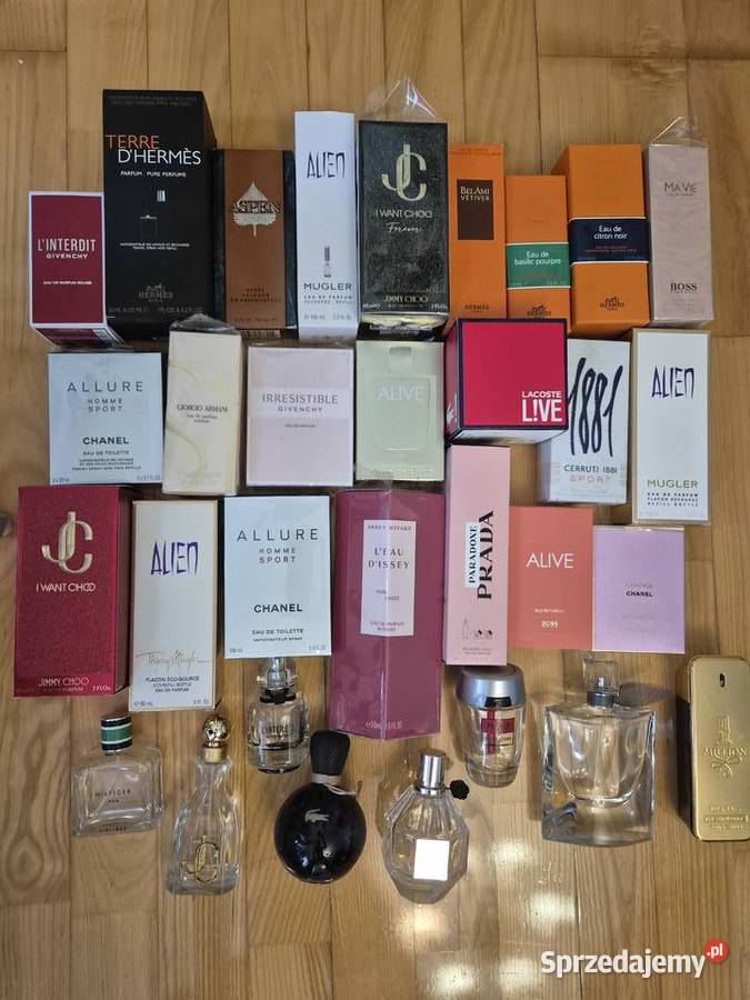 20 x Puste flakony z kartonikami oryginalnych Chorzów