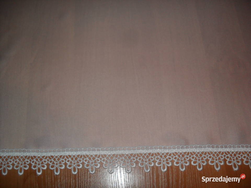 firana kremowa z gipiurą krótka gotowa Wrocław