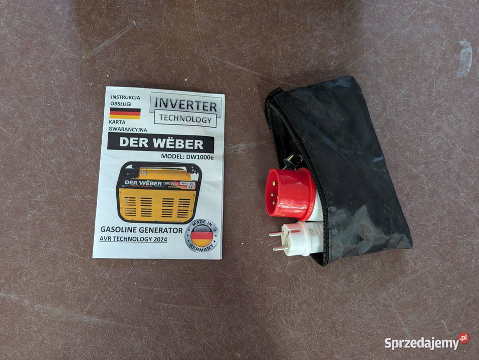 Agregat prądotwórczy DER WEBER DW 1000e NOWY łódzkie Łódź