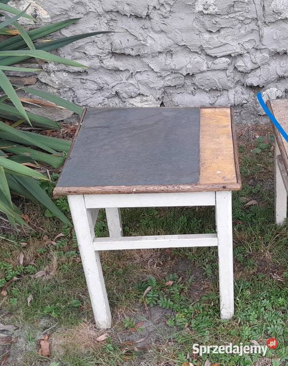 Stary taboret drewniany do renowacji retro śląskie Dąbrowa Górnicza