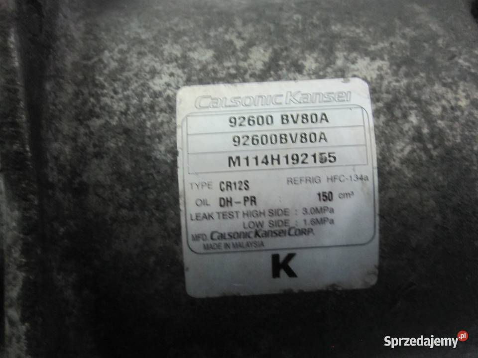 JUKE 15r 12 DIGT HRA2 HRA2DDT 115 sprężarka Części samochodowe Kielce