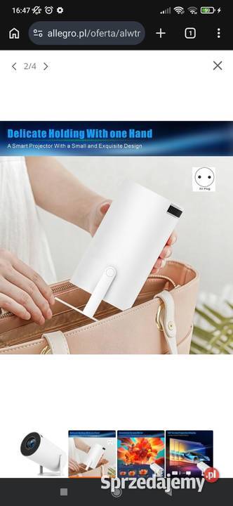 Alwtniet Mini projektor HY300PRO 4K WiFi 6 i Pozostałe śląskie Żory