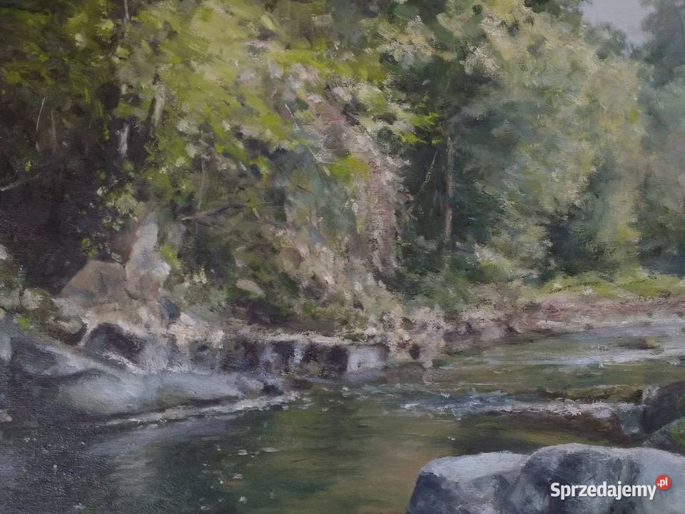 Obraz olejny 50x70 Bieszczady Malarstwo podkarpackie Przeworsk