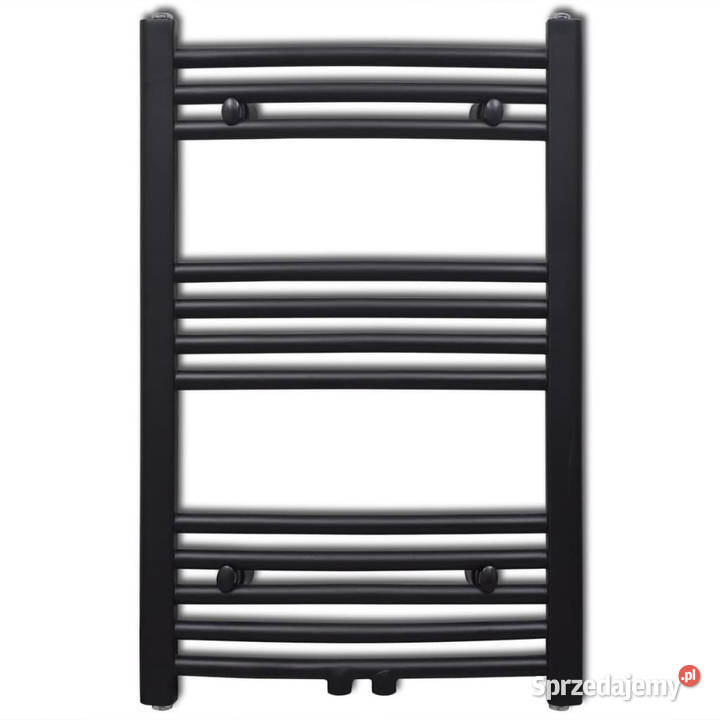 Grzejnik łazienkowy wygięty 500 x 764 mm czarny Warszawa sprzedam