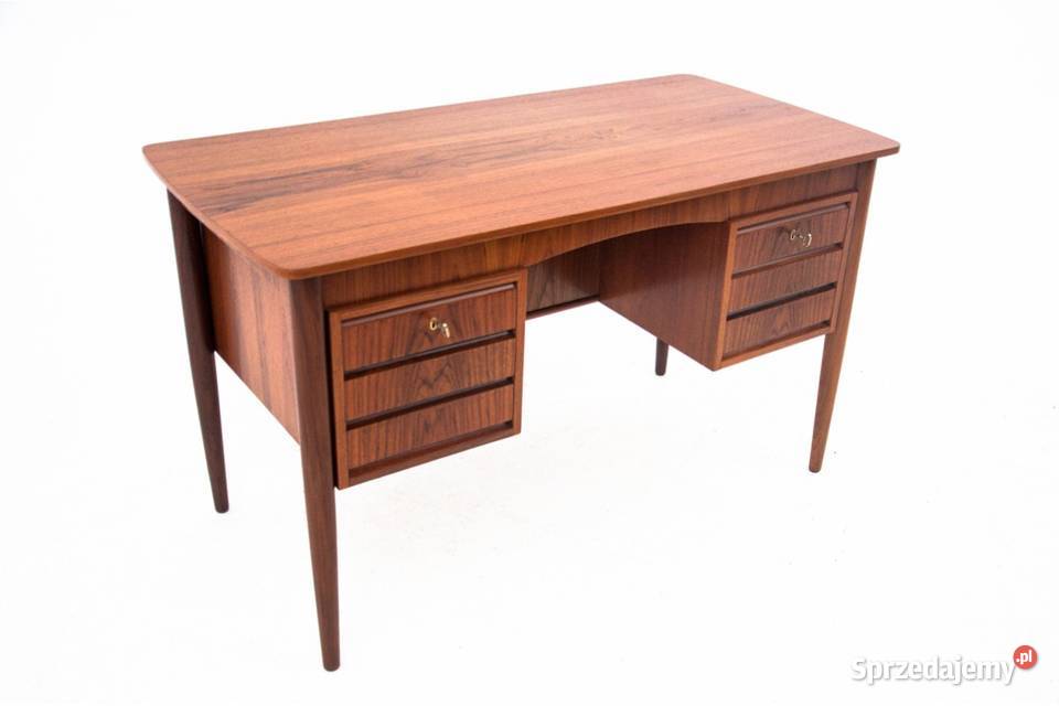 Tekowe biurko duński design lata 60 RENOWACJI Chorzów
