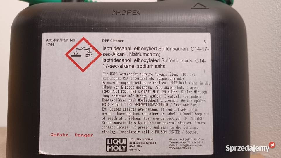 Liqui moly 1766 dpf Pozostałe Wrocław