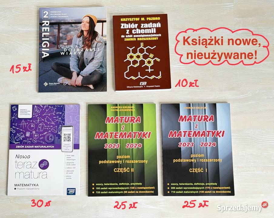 Liceum książki podręczniki zbiory zadań Nowa Era Szczecin