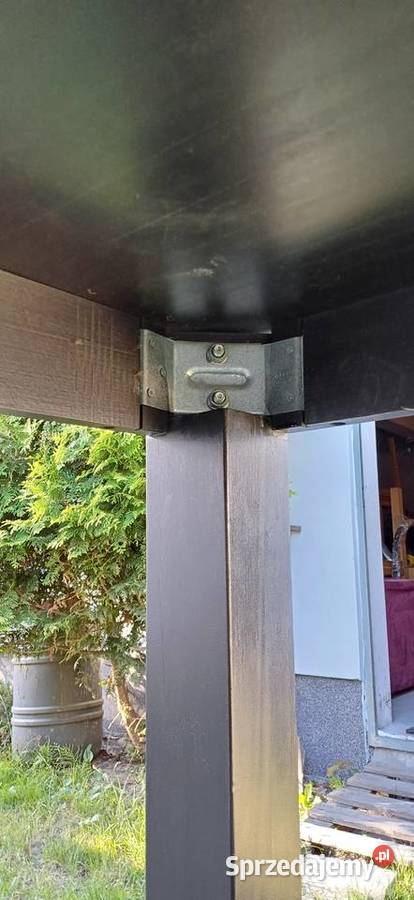 Stół barowy drewniany czarny bufet bar Łomianki