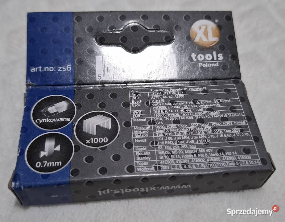 Zszywki tapicerskie 6mm uniwersalne 1000 Pozostałe Czeladź