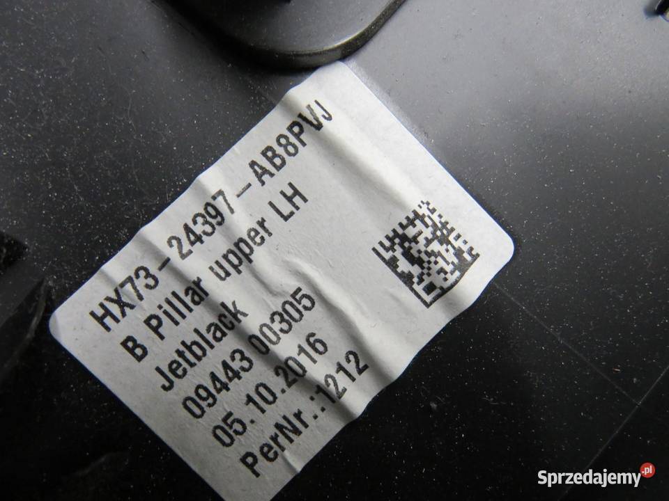 OSŁONA SŁUPKA LEWA JAGUAR XE HX7324397AB osobowe