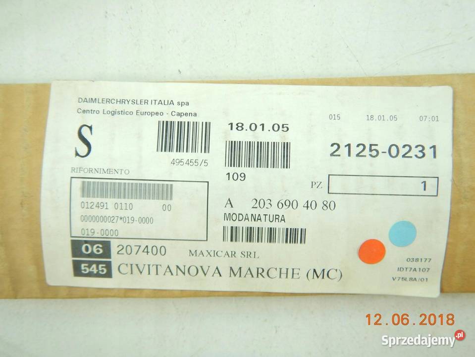 USZCZELKA OKNA MB CCLASS W203 20012007 Uszczelki szyb