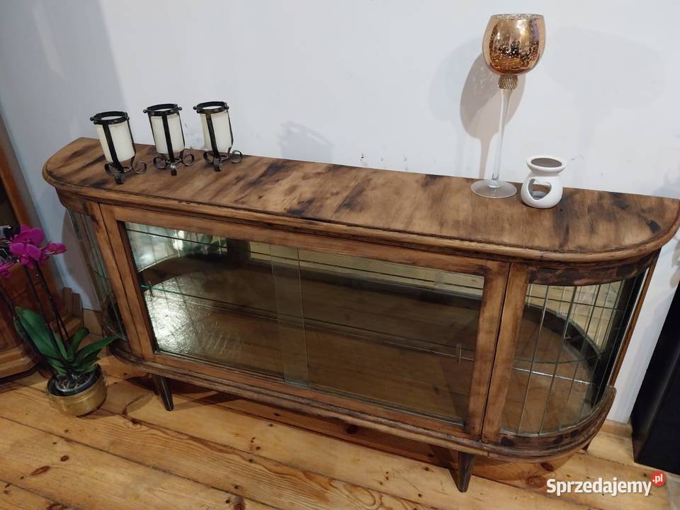 Komoda witryna retro vintage jamnik ciezka