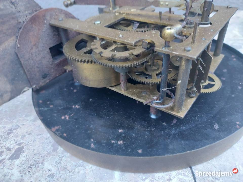 138 Zestaw mechanizm starego zegara ściennego Tczew