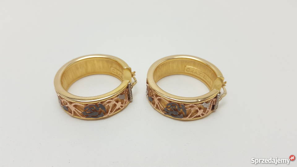 Złote kolczyki PR585 759gr Lombard Ruska 38 SKUP Wrocław